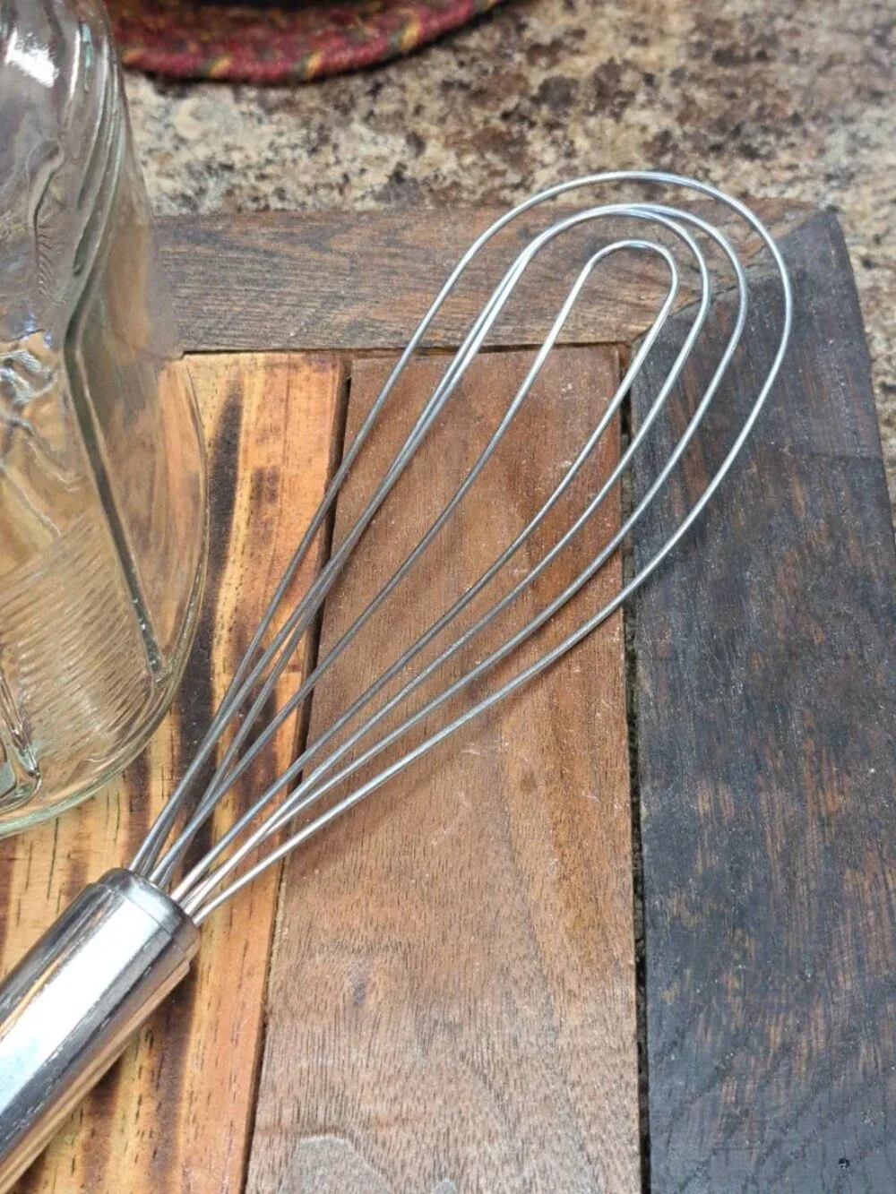 Glass Farmhouse Jar and Norpro Whisk Bundle